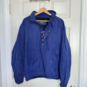 Bobby Jones Collection Pullover Jacket Vintage Golf Mandalay Bay Silk Rayon L